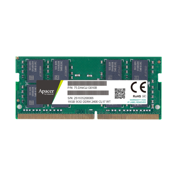 Apacer宇瞻/DDR4 Wide Temp. SODIMM工規(guī)寬溫內(nèi)存條